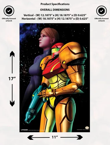Vista 2 de Pyramid America Metroid - Póster de Samus (11 x 17 pulgadas)