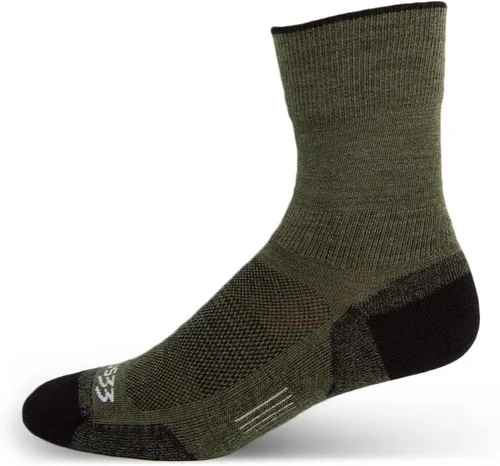 Vista 12 de USA Made - Micro Cushion Crew Socks - Hiking Socks - Merino Wool - Mountain Heritage S35 Micro + Cojín Patriot