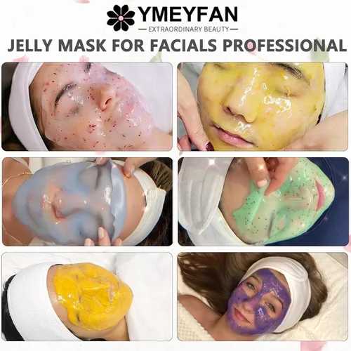 Vista 2 de YMEYFAN Máscara de gelatina para faciales, máscara de gelatina en polvo al por mayor para suministros esteticistas profesional, salón de belleza