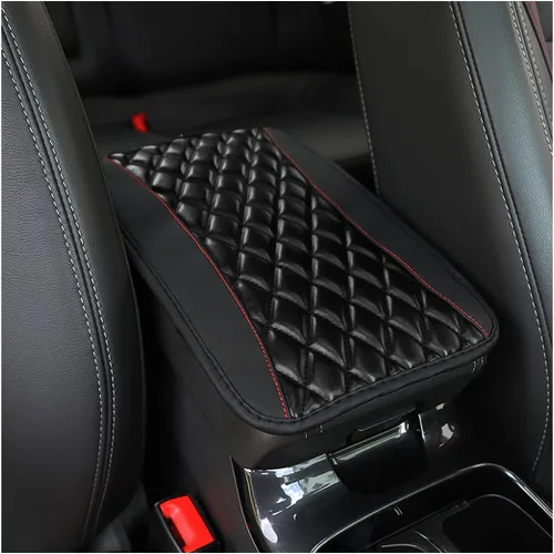 Vista 21 de Moly Magnolia Cojín Acolchado para Consola Central de Automóvil, Cubierta Protectora Universal de Cuero Impermeable para Caja de Asiento