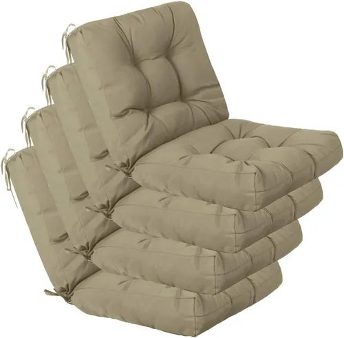 Vista 50 de QILLOWAY - Cojín o respaldo para asiento de exterior, cojín de repuesto, primavera/verano, Moderno, Beige