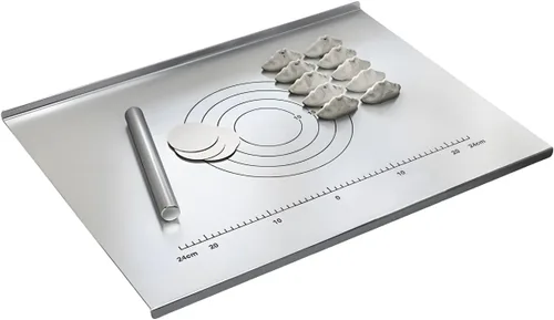 Vista 8 de Tabla de cortar de acero inoxidable 316, tabla de cortar, tablas de cortar para cocina, tabla de cortar grande para cortar carne, verduras, frutas