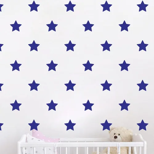 Vista 11 de Juego de 100 calcomanías de estrella para pared, removibles, despegar y pegar, decoración de vinilo para el hogar, dormitorio, sala de estar Negro
