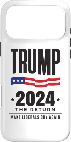 Vista 22 de iPhone 13 Pro Max Trump 2024 - The Return - Make Liberals Cry Again - Funda de elección