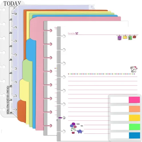Vista 9 de Rancco Recambios para Planificador de Presupuesto Junior, 180 Páginas, Insertos de Papel Financiero de Media Carta con 8 Perforaciones para Anillos