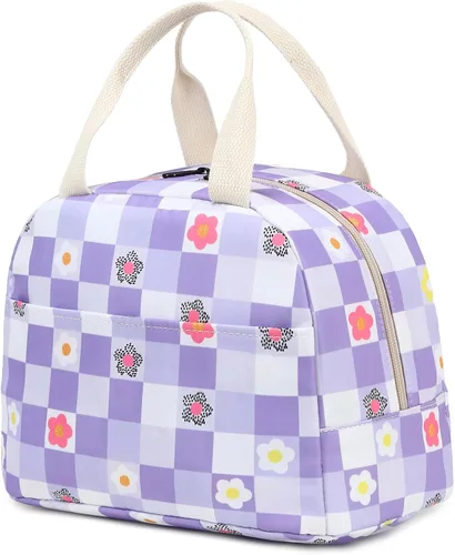 Vista 23 de Lonchera aislada con aguacate para mujeres y niñas, lonchera reutilizable, bolsa de picnic para adultos, niños, escuela, trabajo, viajes