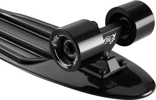 Vista 3 de Patineta KMX 55.8 y 68.5 cm, tabla mini cruiser clásica para niños, niñas, estudiantes, adultos, adolescentes, tabla mini cruiser para principiantes