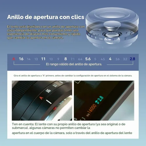 Vista 8 de TTArtisan AF 27mm F2.8 Lente de Enfoque Automático APS-C Compatible con Cámaras Sin Espejo Sony E-Mount A5000 A5100 A6000 A6100 A6300 A6400 A6500