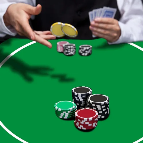 Vista 7 de Estera de póquer, Estera de póquer profesional portátil con diseño de mesa de póquer portátil, Estera de diseño de juego de jugadores, Estera