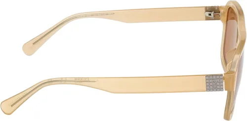 Vista 4 de GUESS Gafas de sol originales Aviator, Beige brillante marrón