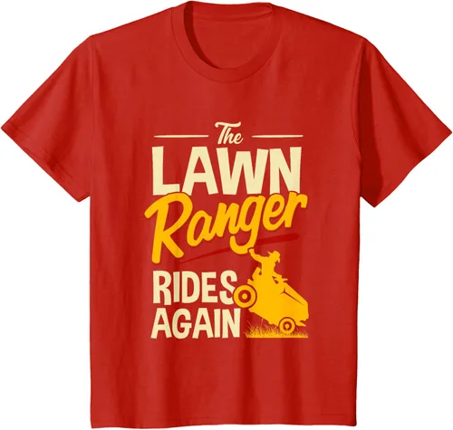 Vista 3 de The Lawn Ranger Rides Again - Camiseta de corte de césped Azul Marino
