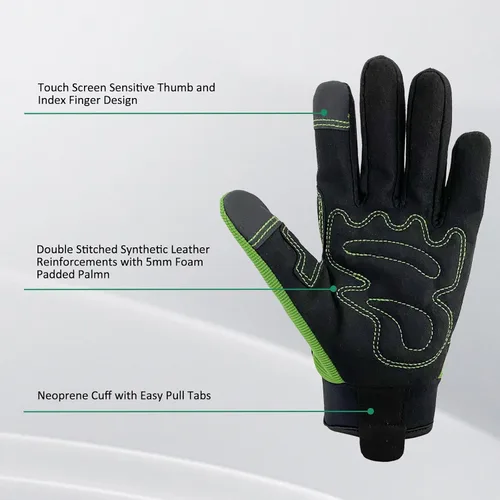Vista 3 de Guantes de jardinería para hombres y mujeres, a prueba de espinas y resistentes a pinchazos, guantes de trabajo de seguridad y jardinería, regalos