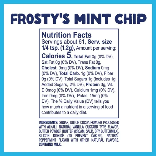Vista 2 de Kernel Season's Frosty's Mint Chip - Condimento para palomitas de maíz, 2.60 onzas (paquete de 6)