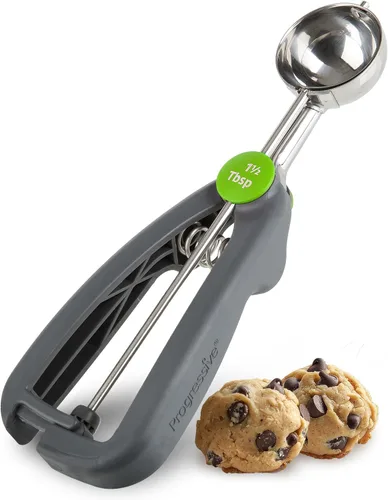 Vista 5 de Prep Solutions by Progressive - Cuchara para galletas de liberación rápida, 1 cucharada, color gris