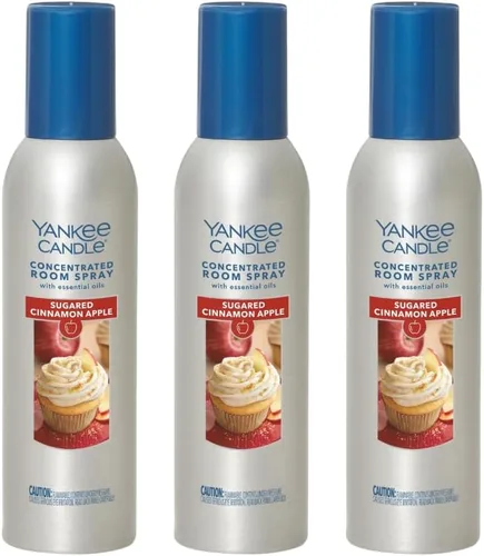 Vista 5 de Yankee Candle Ambientador Concentrado en Aerosol para Habitaciones, Eliminador de Olores para el Hogar, Baño, Manzana y Calabaza, 1.5 Oz