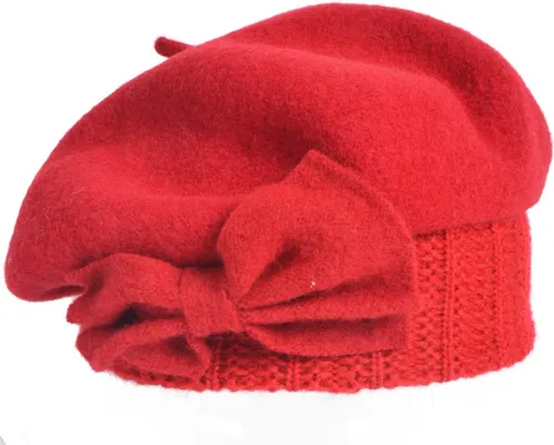 Vista 14 de VECRY - Gorro 100% de lana para mujer, boina de fieltro tipo campana, gorro de vestir para invierno