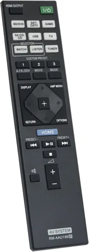 Vista 2 de Allimity RM-AAU189 RMAAU189 - Control remoto de repuesto compatible con receptor AV multicanal Sony STR-DN1050 STR-DN850 STRDN1050 STRDN850