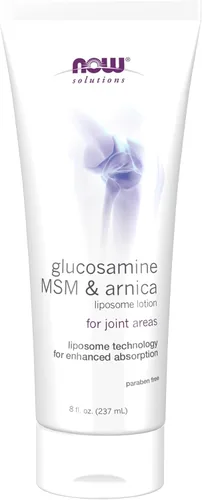 Vista 8 de NOW Solutions, Loción de liposomas de glucosamina, MSM y árnica, 8 onzas líquidas
