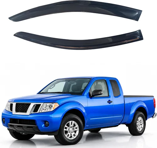 Vista 27 de IG - Visera para ventana para Ford Bronco y F150-F350 1980-1996, deflector lateral tipo cinta adhesiva, resistente, contra lluvia y viento
