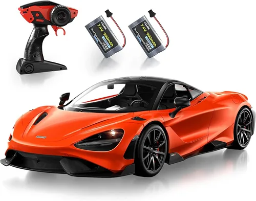 Vista 8 de MIEBELY Carro de Control Remoto, McLaren Rc Cars con Licencia Oficial Escala 1/12 7.4V 900mAh Carro de Juguete con Modelo Rápido de 12km/h Faro