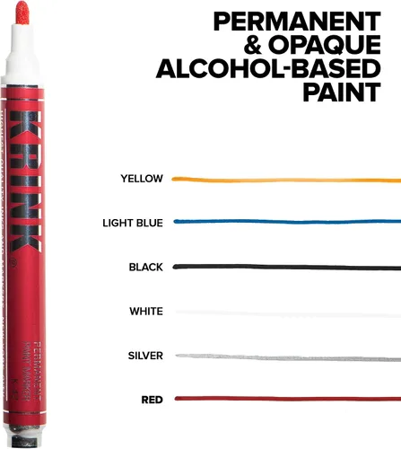 Vista 3 de Krink K-42 Marcadores de pintura, juego de 6 (K42-6pk)