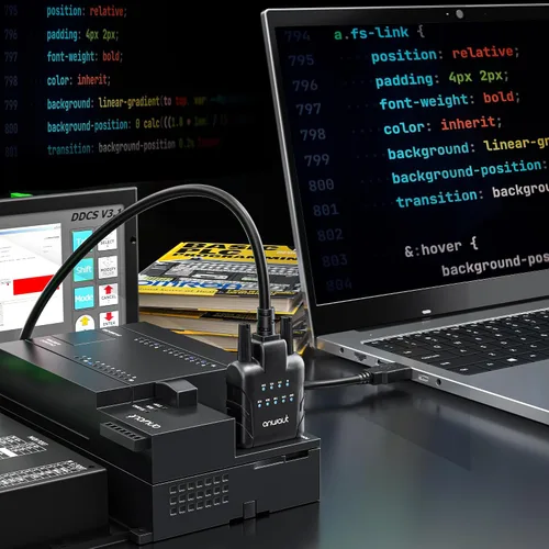 Vista 8 de Adaptador USB a RS232, 9 LED de estado, puerto serie DB9