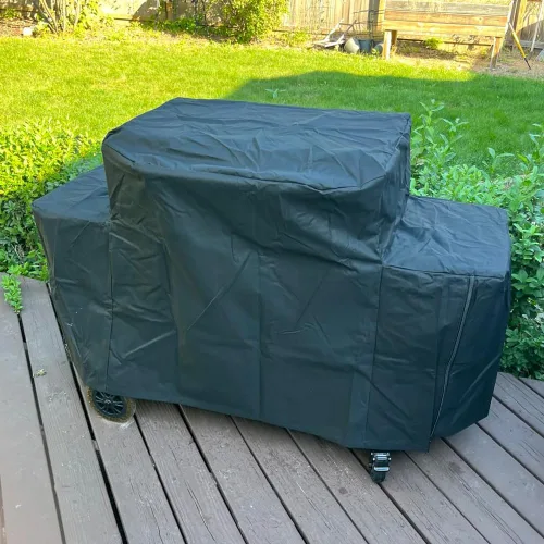 Vista 3 de Funda para parrilla Pit Boss de 3 quemadores Ultimate Lift-Off, cubierta impermeable resistente a los rayos UV, accesorios de parrilla al aire libre