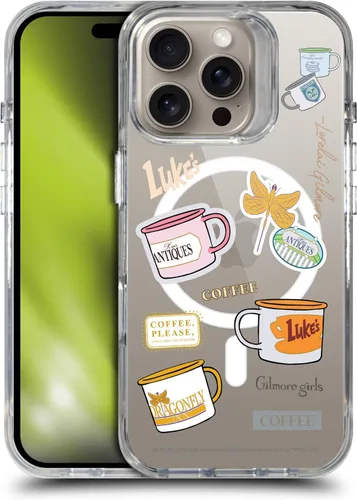 Vista 124 de Head Case Designs Gilmore - Funda negra a prueba de golpes con diseño de dibujos animados para niñas con licencia