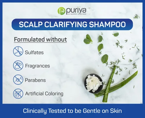 Vista 3 de Puriya Champú sin sulfato, acondicionador para el cabello con aceite de árbol de té y gel de baño para hombres y mujeres, juego de baño 3 en 1