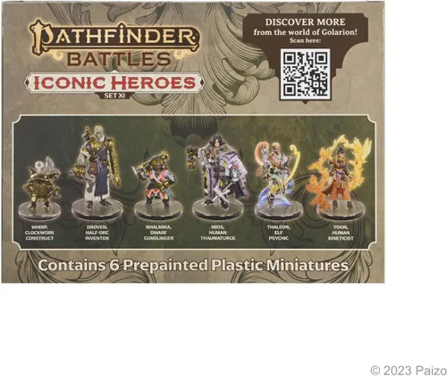 Vista 6 de WizKids Pathfinder Battles: Iconic Heroes XI Boxed Set Miniatures Pintado