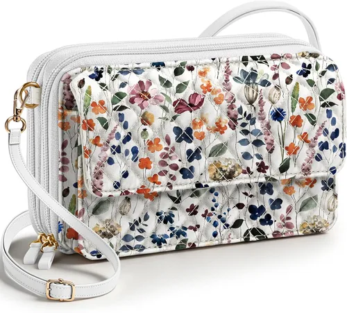 Vista 9 de Miss Adola Bolso cruzado acolchado de algodón para mujer Pájaro