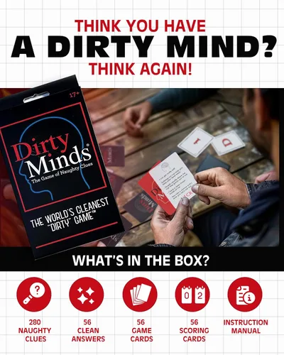 Vista 4 de TDC Games Juego de cartas Travel Dirty Minds para adultos, juego de fiesta para parejas, citas nocturnas y despedidas de soltera