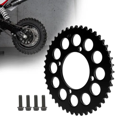 Vista 12 de RUTU Piñón de Cadena 420 Piñón Trasero 35 Dientes 76mm para Motocicletas Chinas de 50 70 90 110 125 140cc 150 160 170 Cc Apollo RFZ CRF50 XR50 SDG