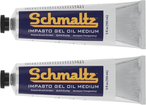 Vista 7 de Schmaltz Artist Oil Impasto Gel - Tubo mediano de 5.1 fl oz, gel Impasto de secado rápido para aumentar el brillo y el volumen y mejorar