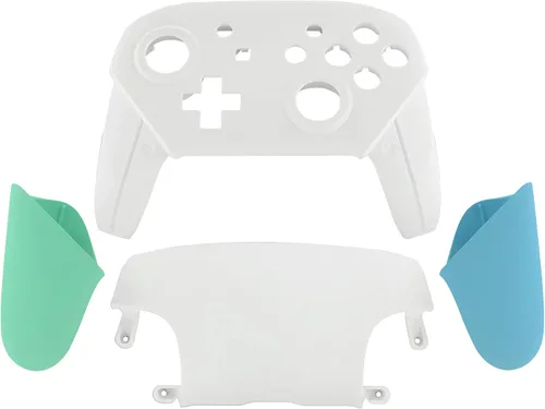 Vista 2 de eXtremeRate - Placa frontal, trasera y asas para controlador NS Switch Pro, carcasa de repuesto para NS Switch Pro, controlador no incluido