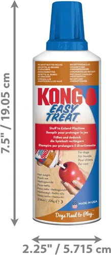 Vista 2 de KONG Easy Treat Aperitivo en pasta para perro 8 onzas, Peanut Butter