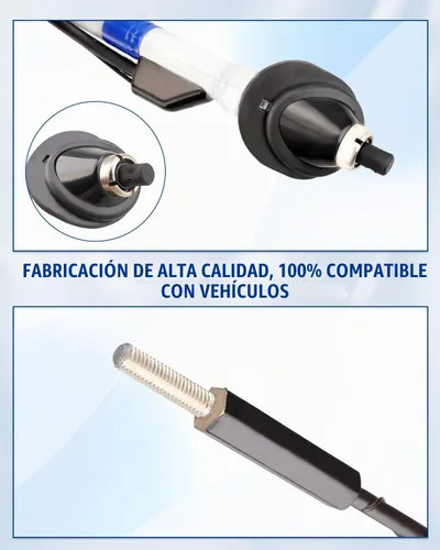 Vista 2 de ANODZU Conjunto de antena manual apto para Toyota Tacoma 1995-2004, contiene base de antena 86300-04050, tuerca de antena superior 86396-04010