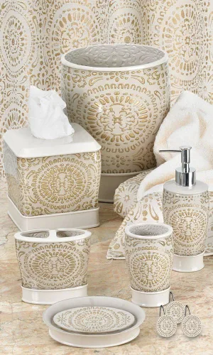 Vista 2 de Popular Bath Jabonera, Colección Vescade, Beige