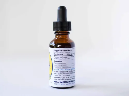 Vista 2 de Raíz de kava hawaiana naturalmente potente 1 oz. Extracto