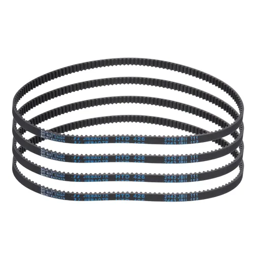 Vista 12 de uxcell 4 piezas HTD-3M Correa de Distribución de Goma 48 Dientes, Longitud de Paso 144mm x Ancho 6mm x Altura 2.4mm, Correa de Polea de Distribución