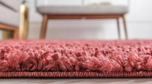 Vista 459 de Unique Loom Colección Davos Shag - Alfombra Lino