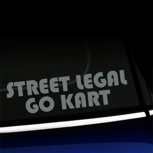 Vista 20 de Street Legal Go Kart - Calcomanía de vinilo para Mini Cooper, color a elegir - [azul azul]