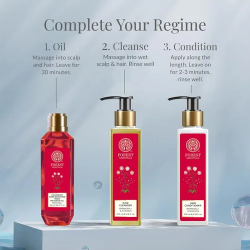 Vista 5 de Forest Essentials Acondicionador para el cabello, Bhringraj y Shikakai, 6.8 fl oz
