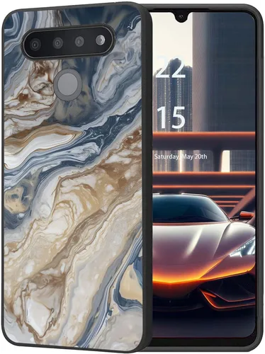 Vista 14 de Funda protectora duradera para LG Stylo 6 para LG Stylo 6 2020 6.8 pulgadas, diseño de hojas de aguacate