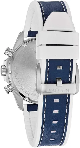 Vista 2 de Bulova 96B287 - Reloj cronógrafo de cuarzo para hombre con correa de silicona