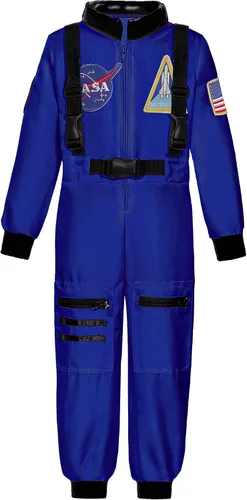 Vista 3 de Disfraz de astronauta para niños de piloto espacial para niños pequeños, disfraces de cumpleaños de Halloween