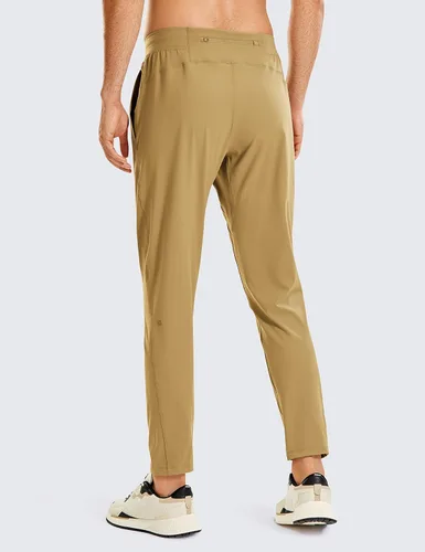 Vista 2 de CRZ YOGA Pantalones deportivos cómodos y elásticos en 4 direcciones para hombre, para correr, senderismo, golf, gimnasio, entrenamiento, pantalones