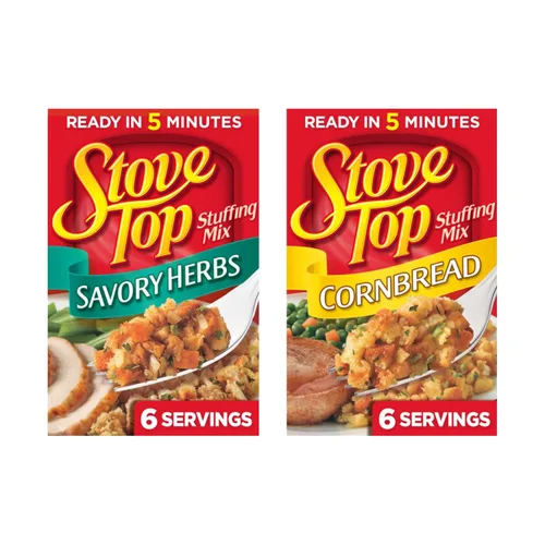 Vista 12 de Mezcla de relleno de pan de maíz Stove Top, caja de 6 oz