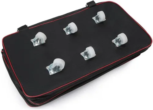 Vista 4 de Bolsa de viaje Oxford expandible extra grande con ruedas, impermeable, ligera, plegable, maleta, Azul, Equipaje extensible central rígido con ruedas