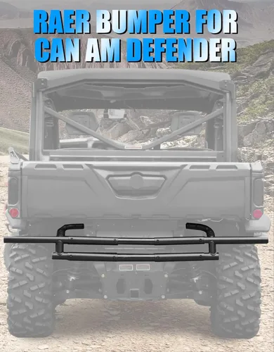 Vista 3 de A & UTV PRO Parachoques Trasero para Can-Am Defender HD5 HD8 HD7 HD9 HD10 Max 2016-2024, Parachoques Trasero de Servicio Pesado Defensa contra